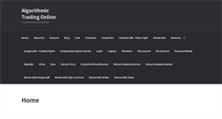 Desktop Screenshot of algorithmictradingonline.com