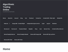 Tablet Screenshot of algorithmictradingonline.com